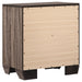 California King bedroom furniture set by CoasterEveryday, includes bed frame, dresser, and nightstands in washed taupe finish.