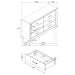 Kauffman 4-piece Eastern King bedroom set by CoasterEveryday with dark cocoa finish, includes bed frame, dresser, mirror, and nightstands.