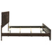 California king panel bed by CoasterEveryday in dark cocoa wood finish, showcasing a sturdy wooden bed frame with panel headboard.