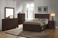 Dark cocoa Kauffman Wood Queen Storage Panel Bed by CoasterEveryday, showcasing a stylish wooden bedroom furniture piece.