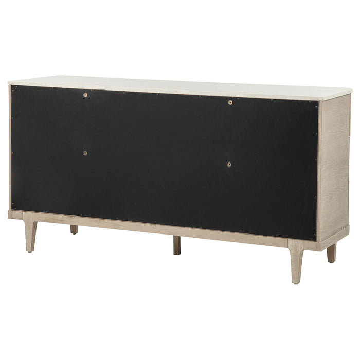 Lucaire 6-drawer Dresser Cabinet Sandstone