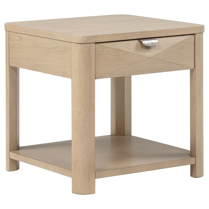 Marcelo 3-piece Coffee Table Set with Storage Light Elm