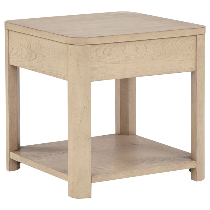 Marcelo 3-piece Coffee Table Set with Storage Light Elm