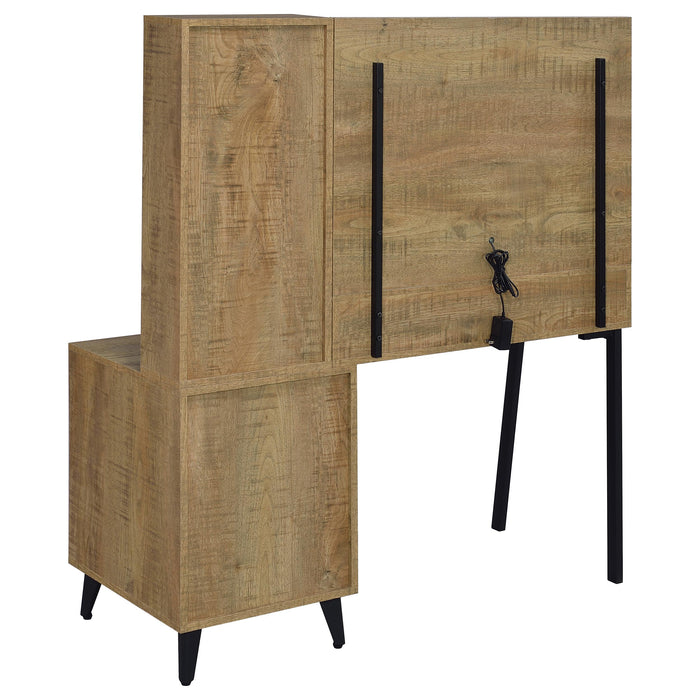 Souza 5-Drawer Makeup Vanity Table With LED Mirror Mango