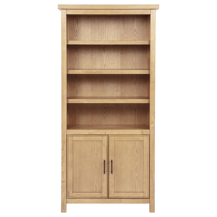 Vermes 72-inch 2-door Home Office Cabinet Bookcase Light Ash