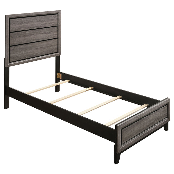 Watson Five-piece Twin Bedroom Set Grey Oak