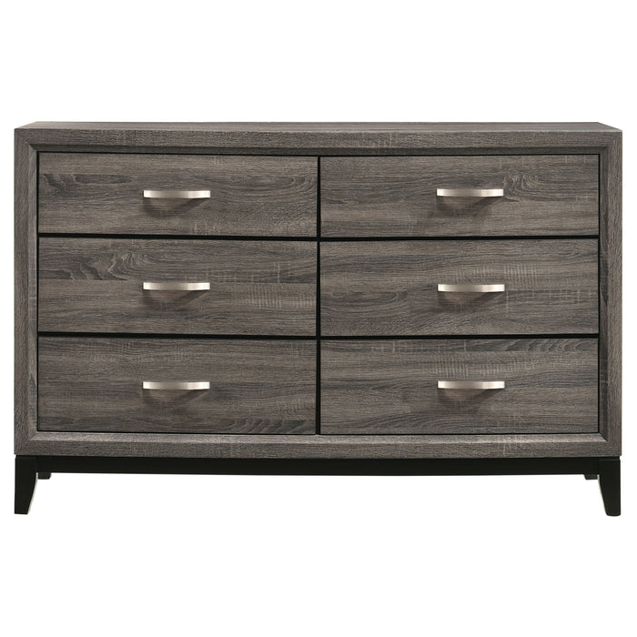 Watson Four-piece Eastern King Bedroom Set Grey Oak