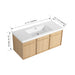 Giga wall-mounted bathroom vanity with resin sink and soft-closing doors, modern bathroom furniture with sleek design.