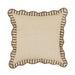 TOV Furniture striped accent cushion with colorful woven fabric, decorative throw pillow for sofa or bed.
