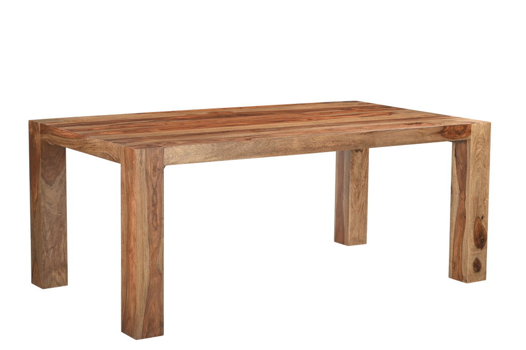 75" Solid Wood Dining Table - Brown