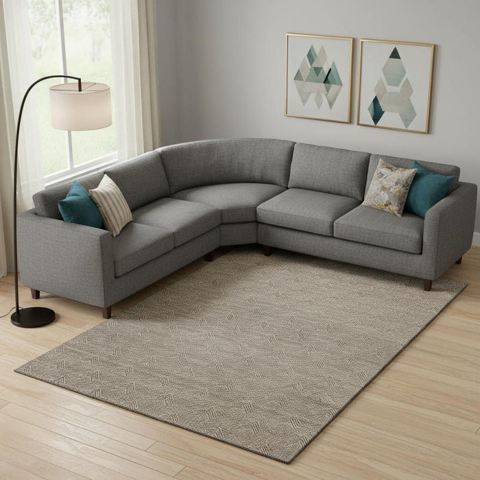 10' X 14' Abstract Geometric Washable Area Rug With UV Protection (672326) - Brown / Ivory