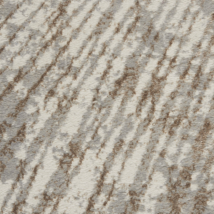 12' X 15' Abstract Area Rug - Gray And Brown