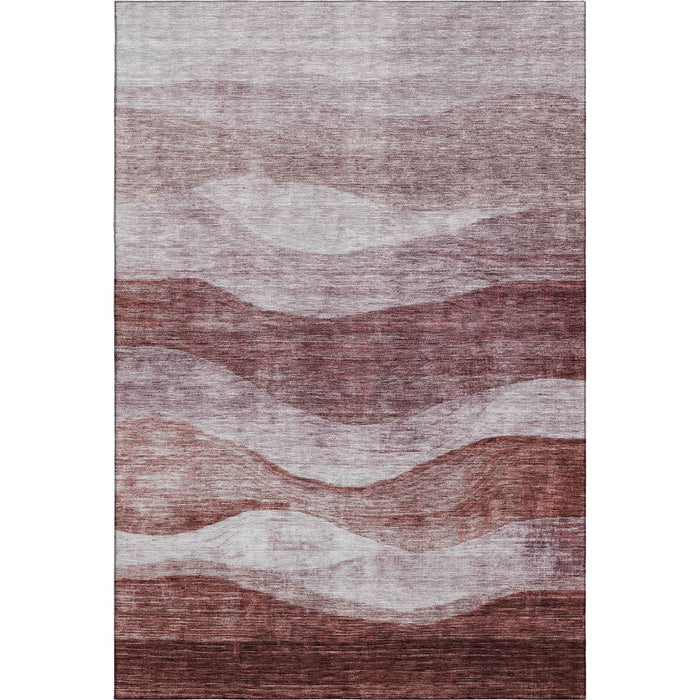 10' X 14' Abstract Washable Area Rug With UV Protection (686318) - Blush / Pink