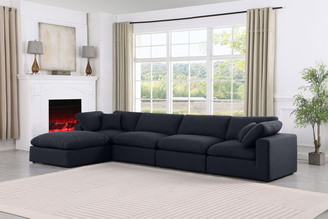Comfy - 5 Piece Linen Modular Sectional With Chaise