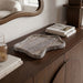 Elegant marble tray from Meridian Furniture's Alvar collection, featuring smooth, polished genuine marble surface and sleek design.