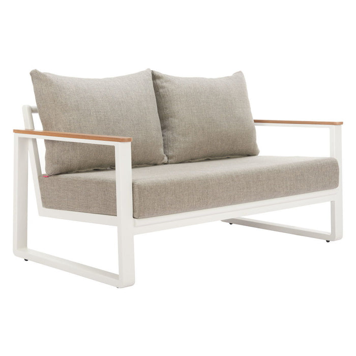 56" Polypropylene Sofa - White