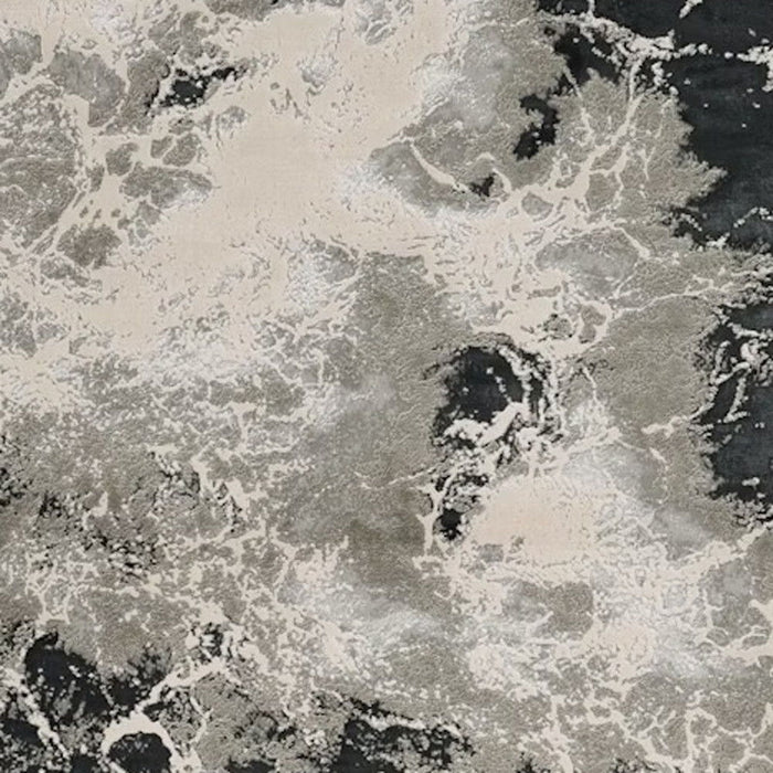 9' x 13' Polyester Area Rug - Silver