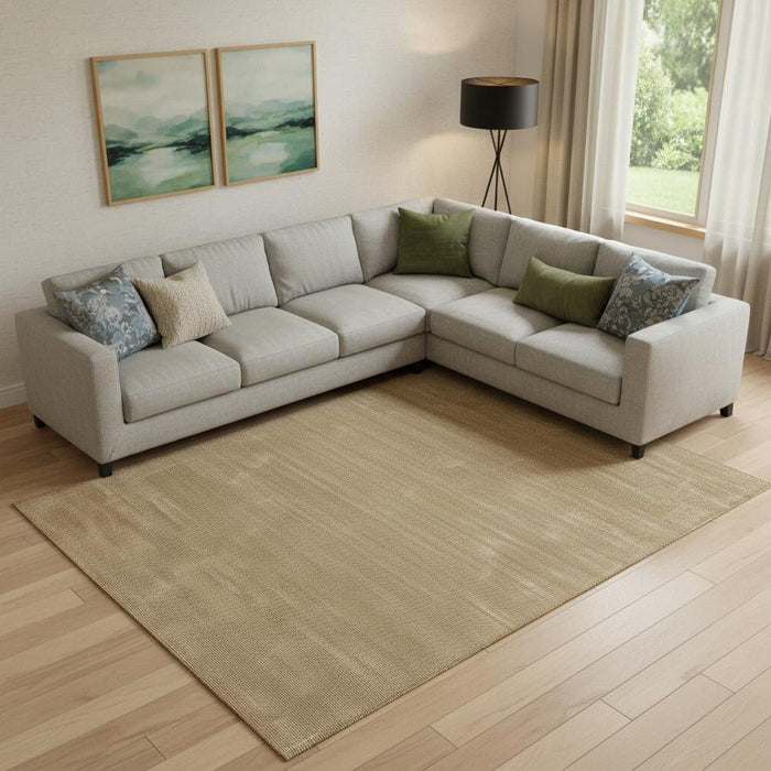 9' X 12' Hand Woven Area Rug (721485) - Gold