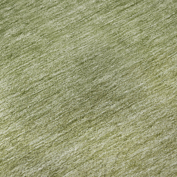 10' X 14' Ombre Washable Area Rug With UV Protection - Green And Gray