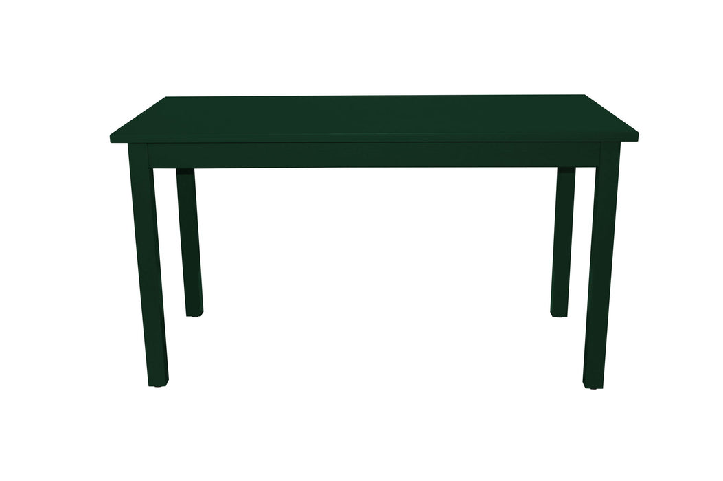 60" Solid Wood Dining Table - Dark Green