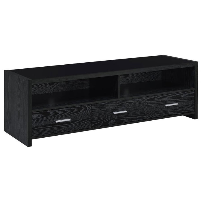 Alton - 3-Drawer Engineered Wood TV Stand - Black Oak