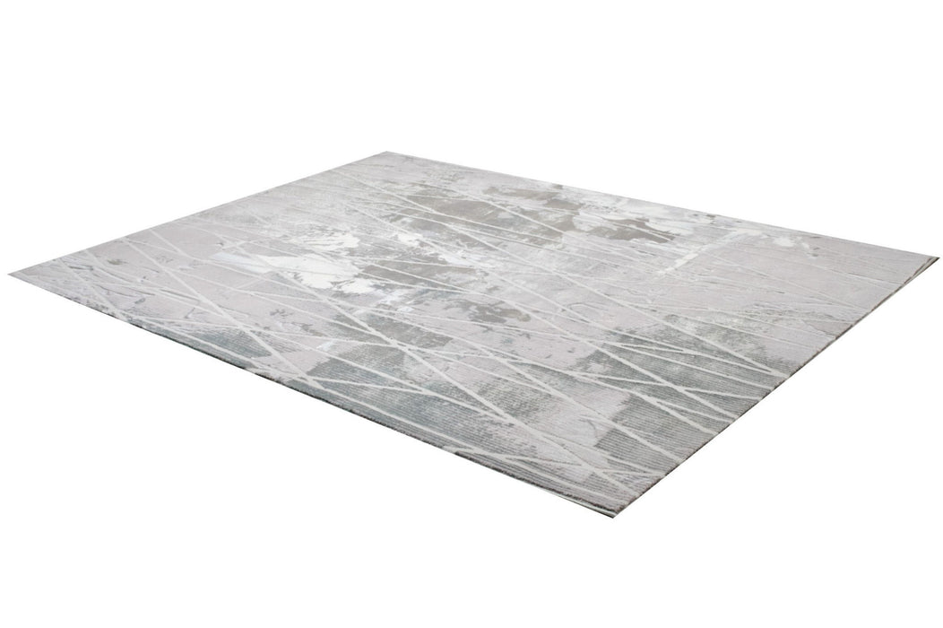 8' x 11' Abstract Stain Resistant Area Rug - Blue
