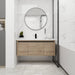 Giga floating bathroom vanity with resin sink and soft-close doors, modern design, wall-mounted with sleek finish