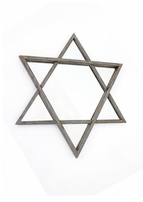 26" Novelty Metal Framed Accent Mirror - Silver