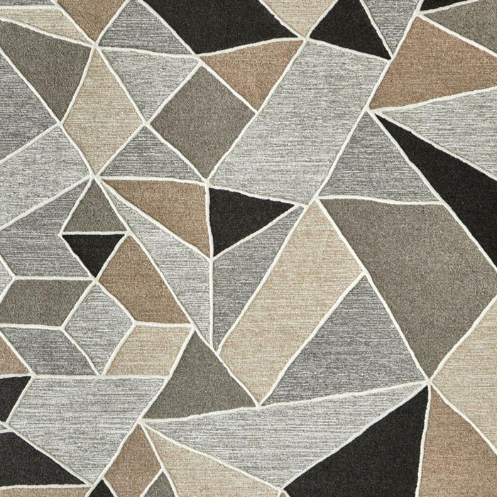 12' X 15' Wool Abstract Hand Tufted Area Rug (722231) - Blue / Ivory