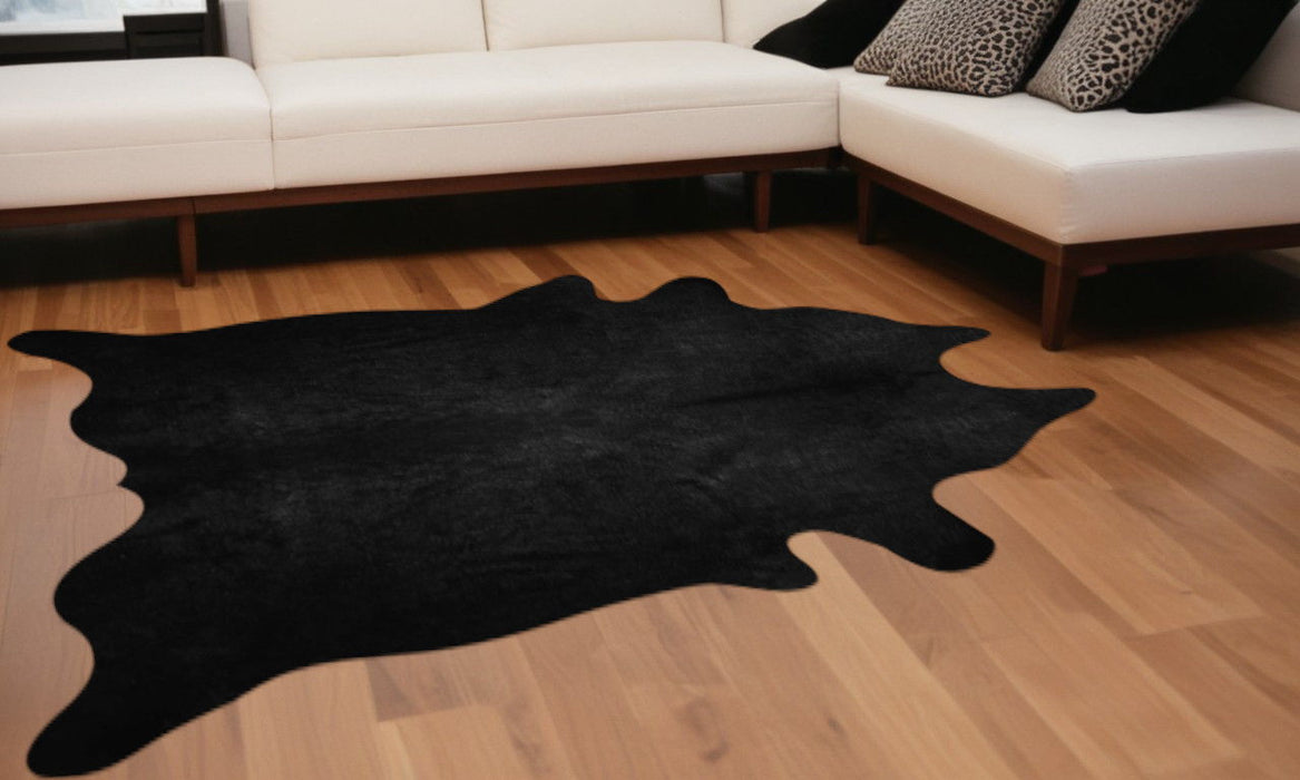 72" x 84" Cowhide - Rug - Black