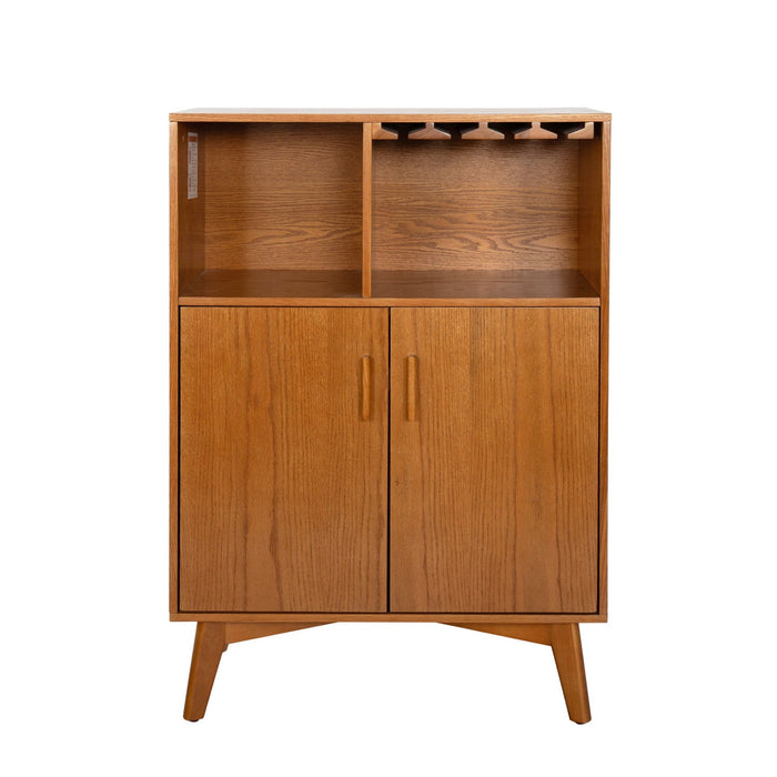 Wood Accent Cabinet - Light Brown