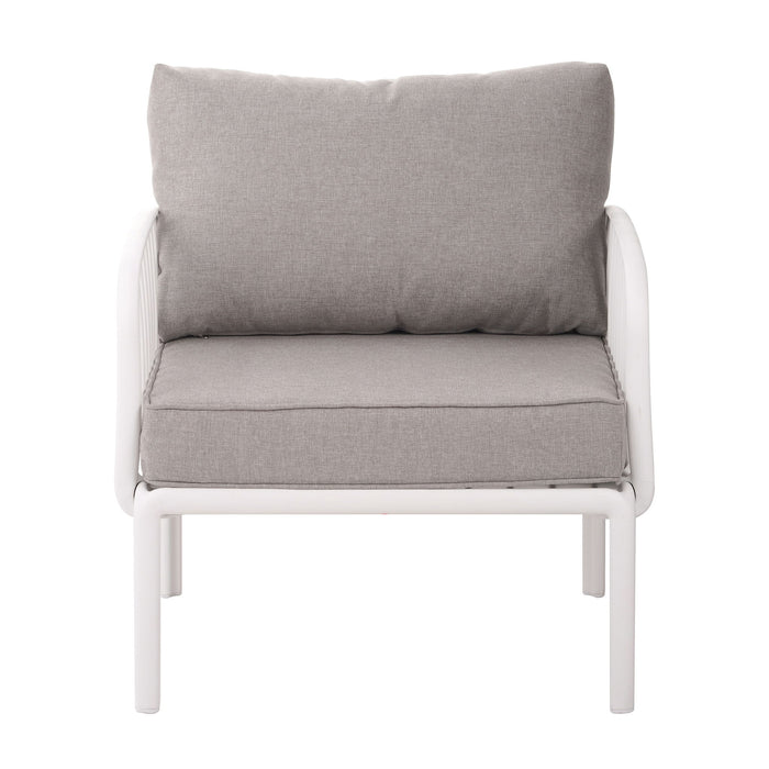 Outdoor Patio Club Chair, Waterproof Thick Cushion Deep Seating