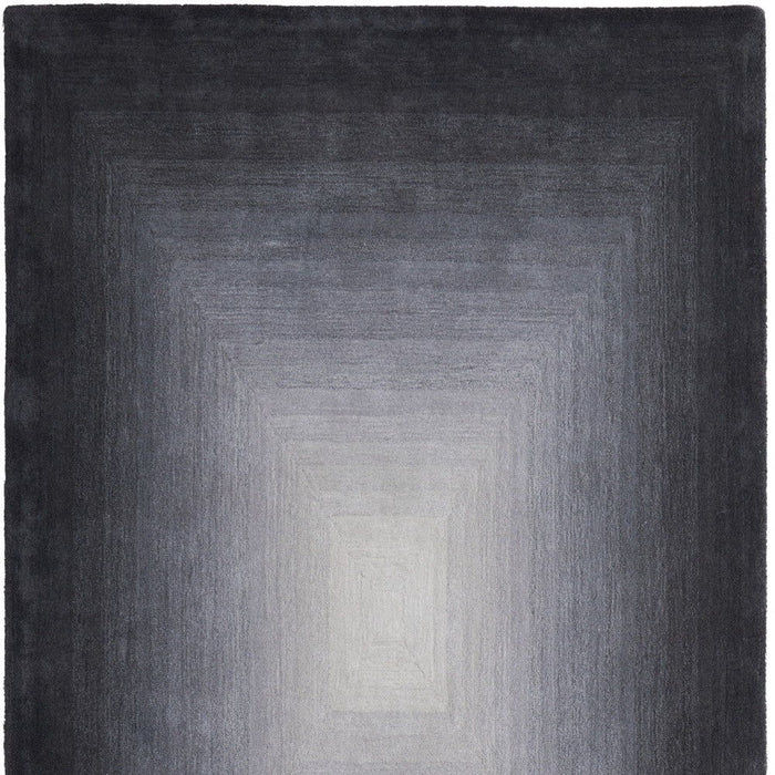 4' X 6' Abstract Hand Tufted Area Rug - Black