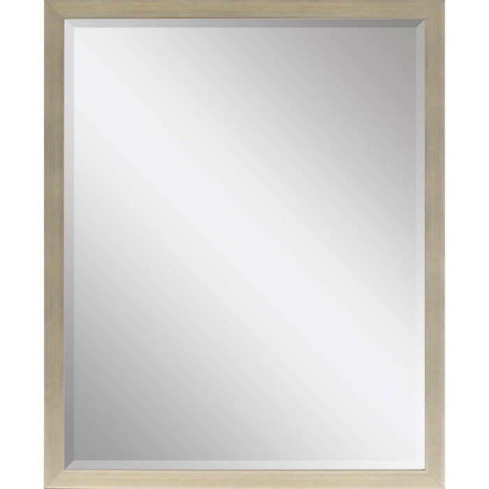 43" Wood Accent Mirror - Silver