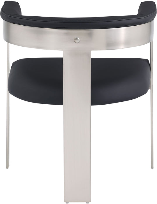 Romeo - Faux Leather Dining Chair With Silver Base (Set of 2)