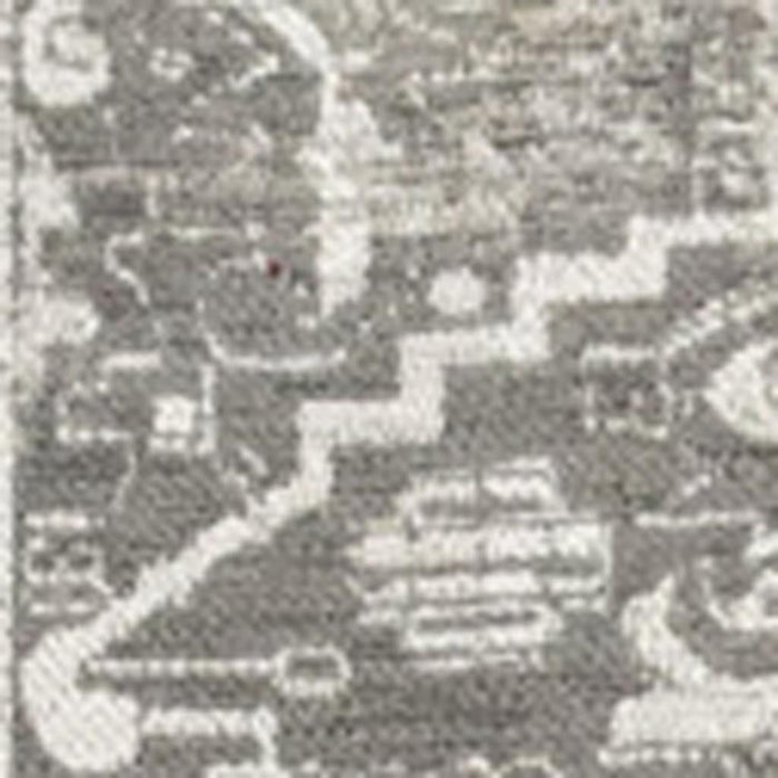 8' X 11' Tribal Washable Area Rug With UV Protection (609876) - Gray / Beige