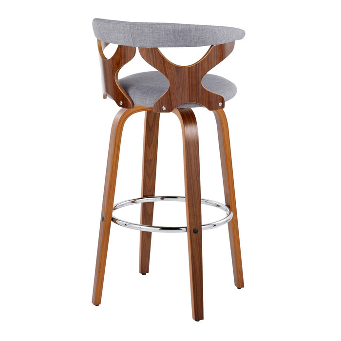 Gardenia - 30" Fixed-Height Barstool (Set of 2) - Walnut Base