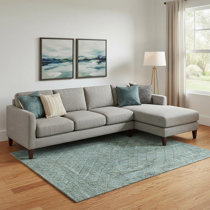 10' X 14' Geometric Washable Area Rug With UV Protection (710723) - Teal / Brown