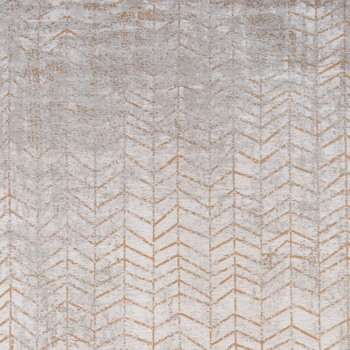 7' x 9' Chevron Non Skid Area Rug - Gray And Yellow