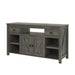 Giga Farmington oak TV stand for TVs up to 60 inches, featuring a sleek modern design with open shelving and storage compartments.