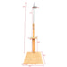 Giga outdoor garden pool shower with chassis board, outdoor shower for patio, featuring metal frame and water spray head.