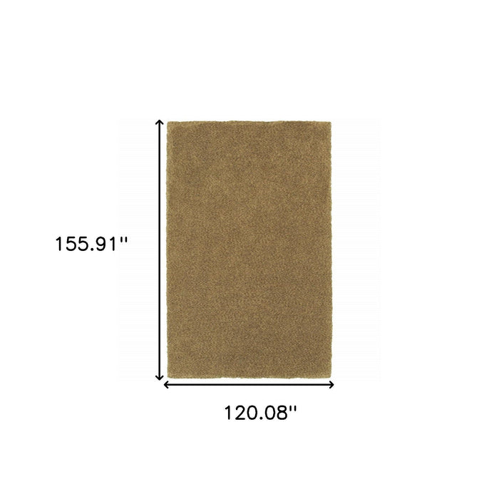 10' x 13' Shag Tufted Handmade Stain Resistant Area Rug - Rich Gold