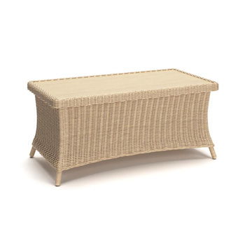 Signature Design by Ashley Stewarts Point beige rectangular cocktail table with a clean, classic design