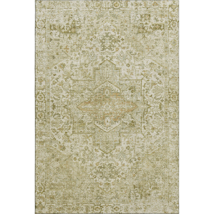 10' X 14' Oriental Washable Area Rug With UV Protection (700733) - Beige / Gold