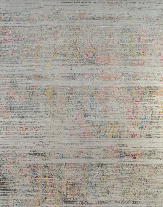10' X 8' Abstract Hand Knotted Area Rug - Beige