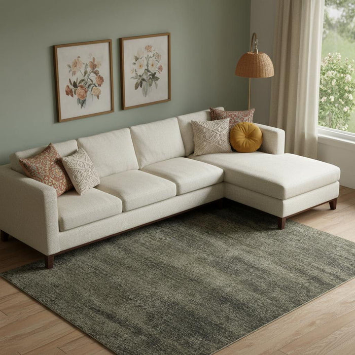 10' X 13' Abstract Area Rug (722150) - Blue / Ivory