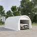 Giga Outsunny 10x16 ft portable carport with UV-protected canopy, large zipper door, suitable for cars, boats, motorcycles, and outdoor storage