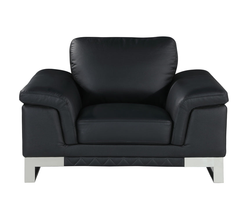 Lovely Leather Chair - Black