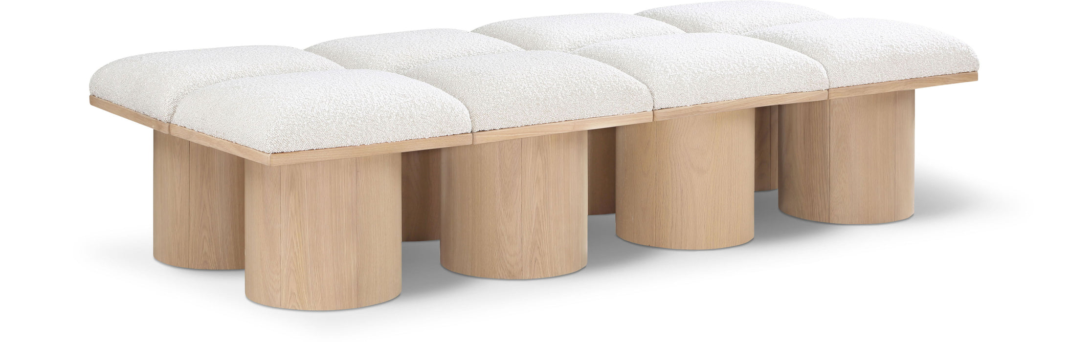Pavilion - 8 Piece Modular Bench With Natural Base