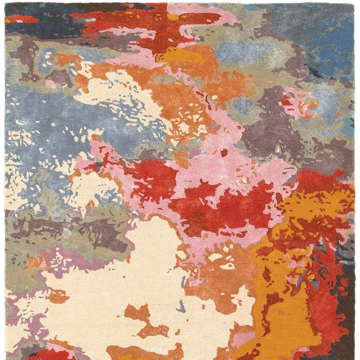 8' X 10' Industrial Abstract Hand Tufted Area Rug - Pink